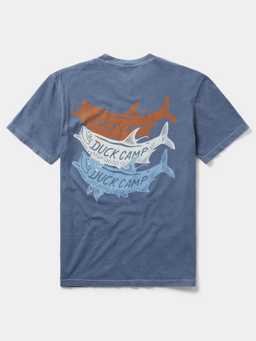 Tri Tarpon T-Shirt- Dark Denim