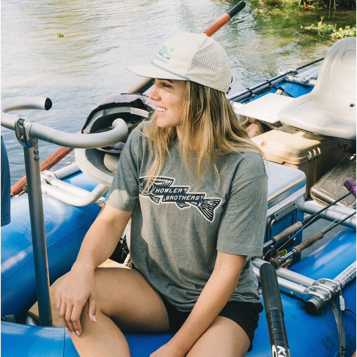 Trout Bolt T-Shirt- Athletic Grey Heather