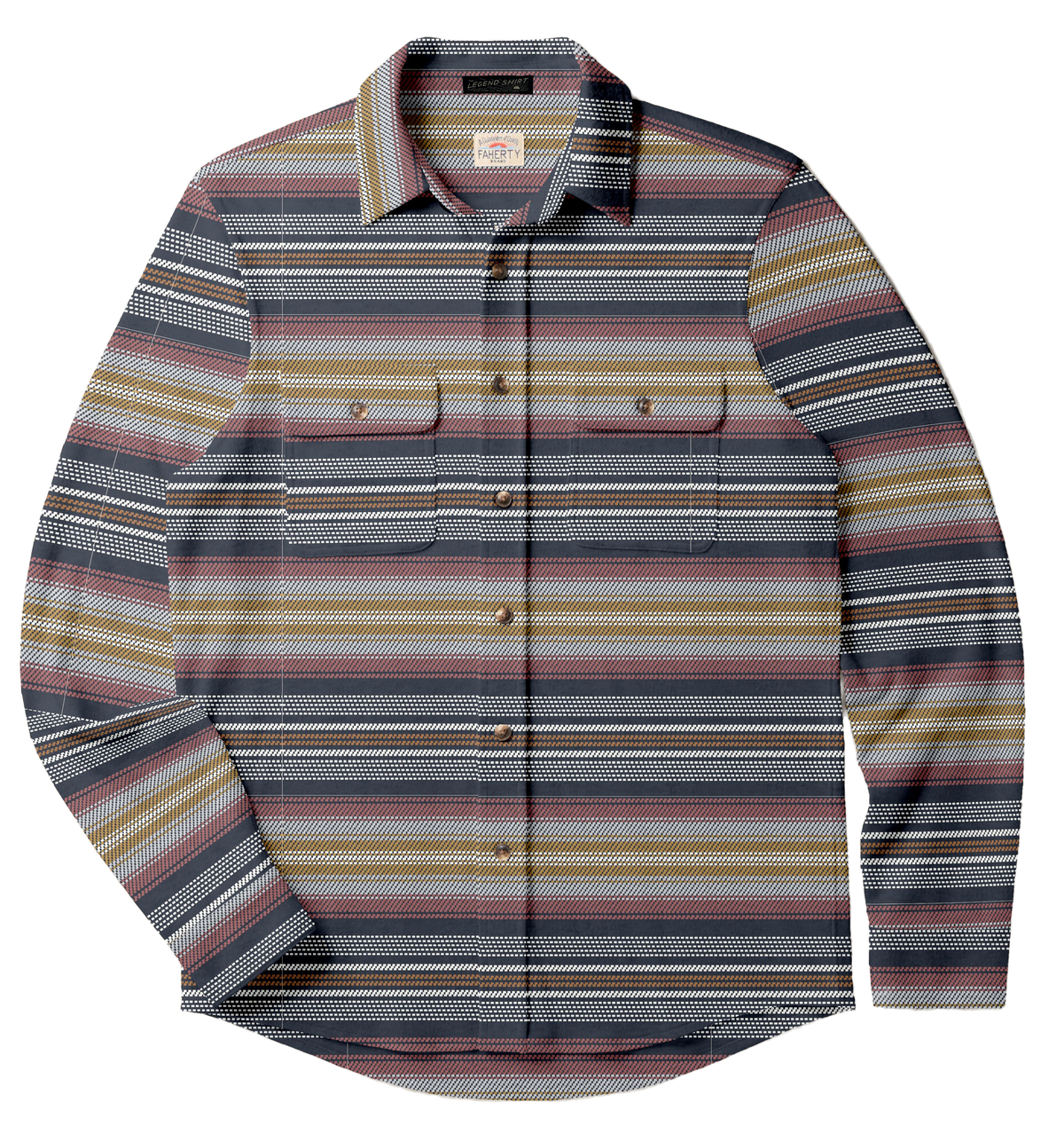 Legend Sweater Shirt- Sienna Coast Stripe