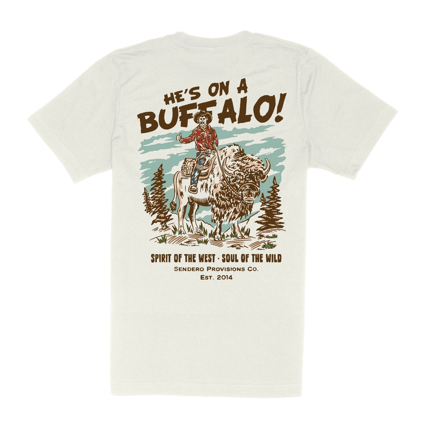 Buffalo T-Shirt- Vintage White
