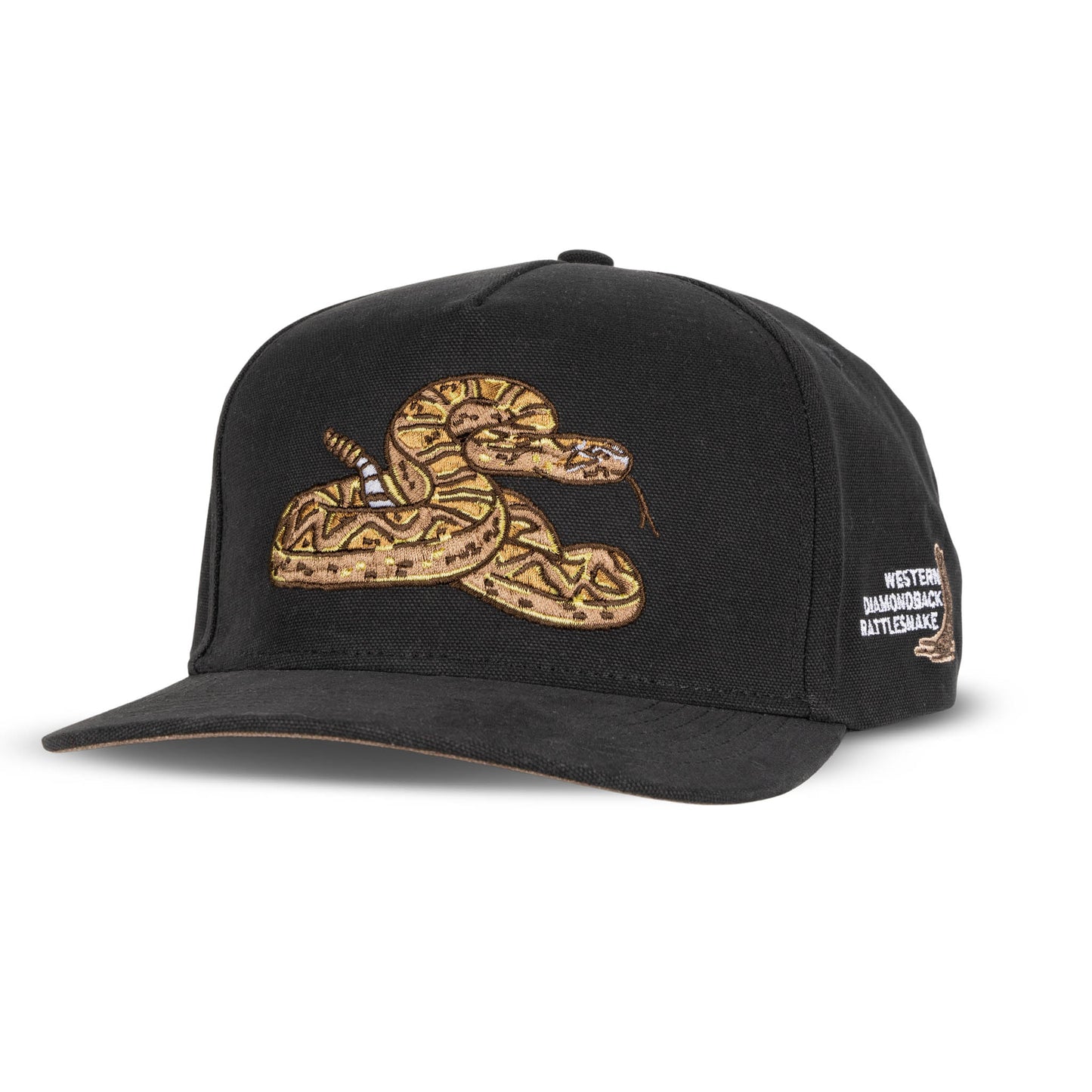 Rattlesnake Hat- Black