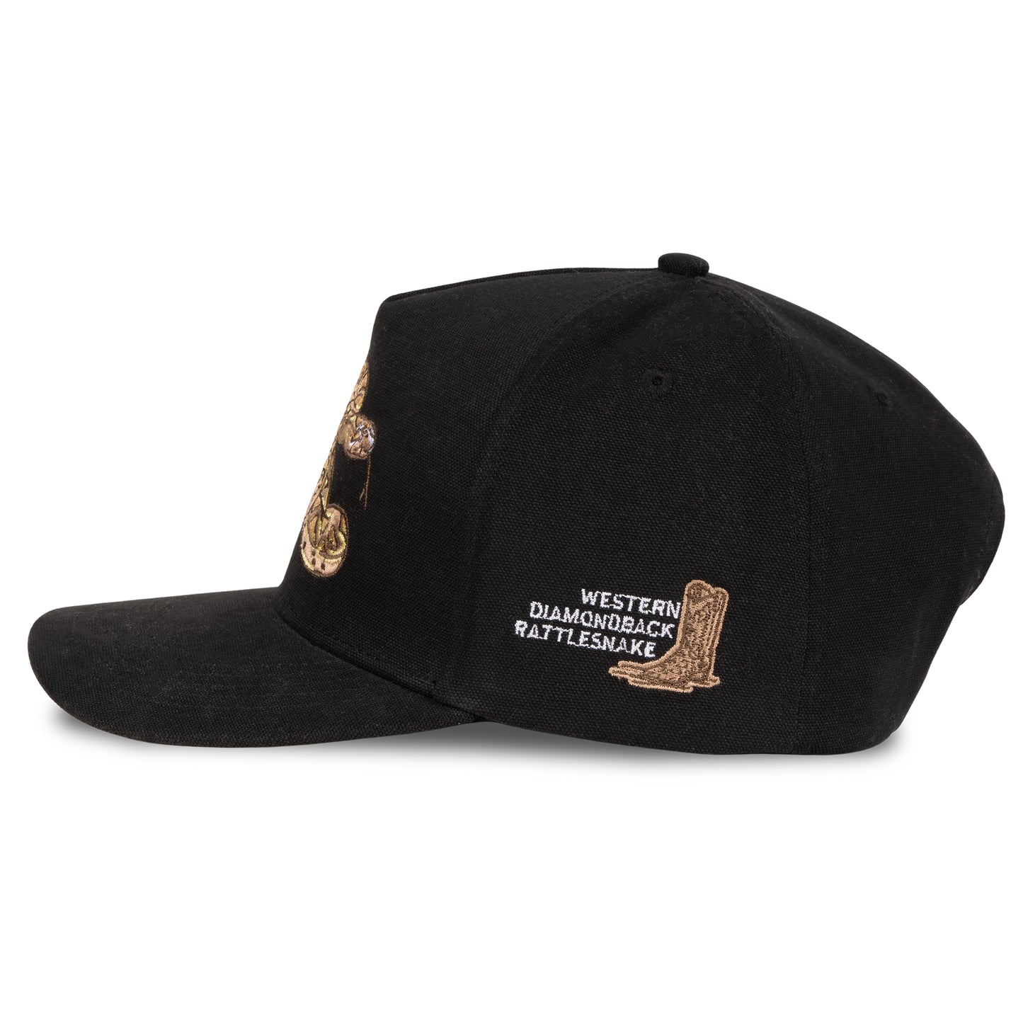 Rattlesnake Hat- Black