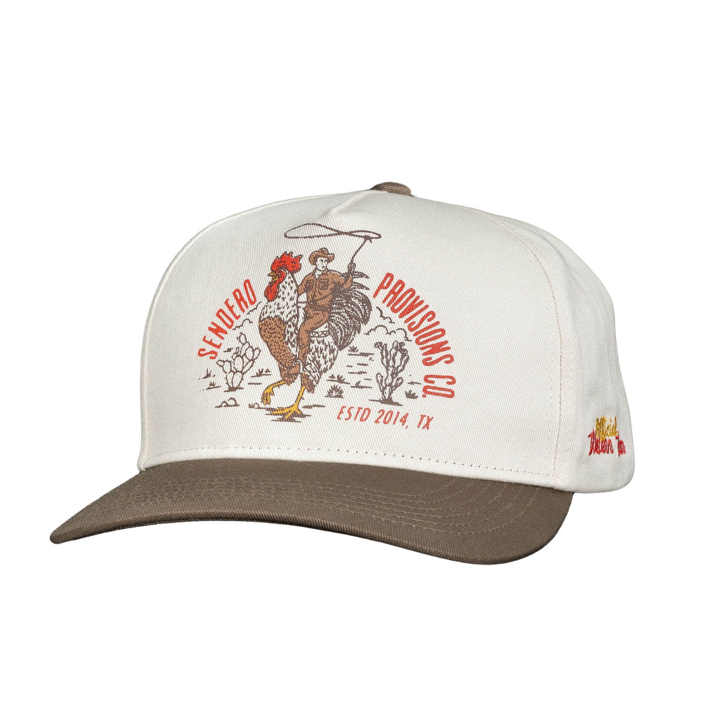 Official Western Hat- White/Brown