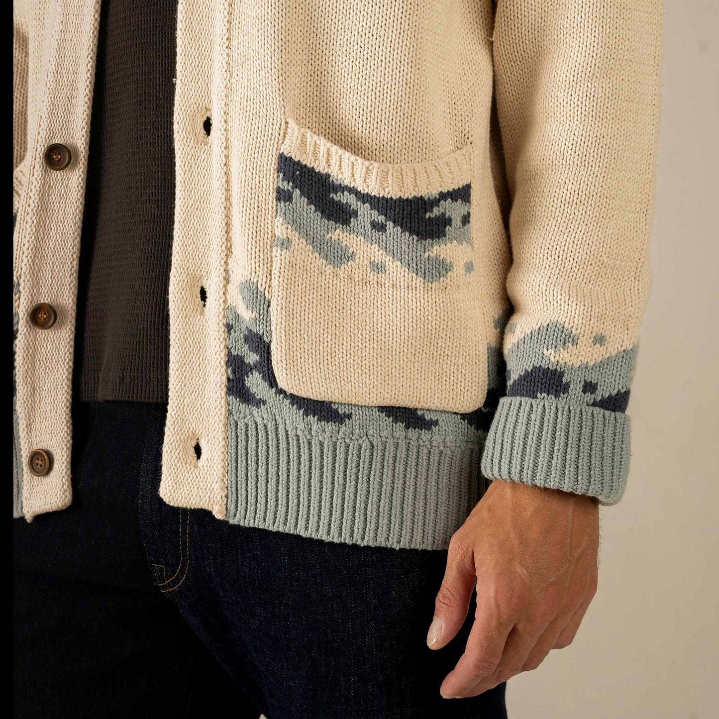 Nuevo Laredo Cardigan- Big Wave