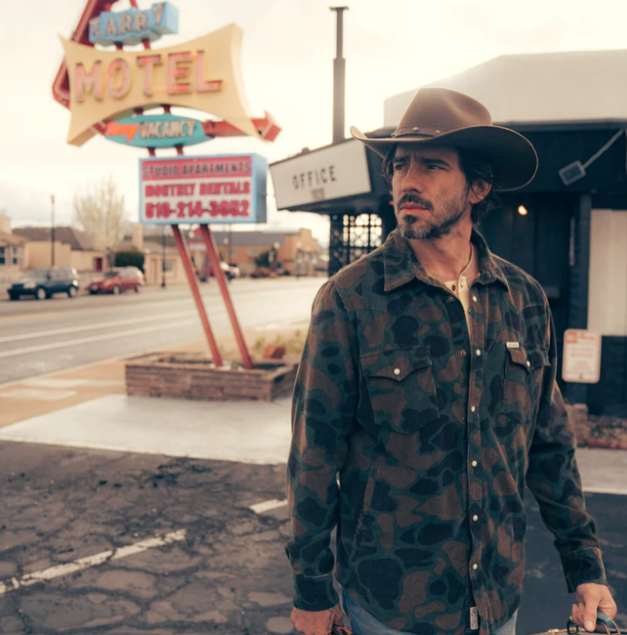 Desperado Shacket- Woodland Camo