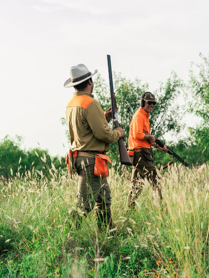 Lightweight Hunting Long Sleeve Shirt- Wheat/Blaze