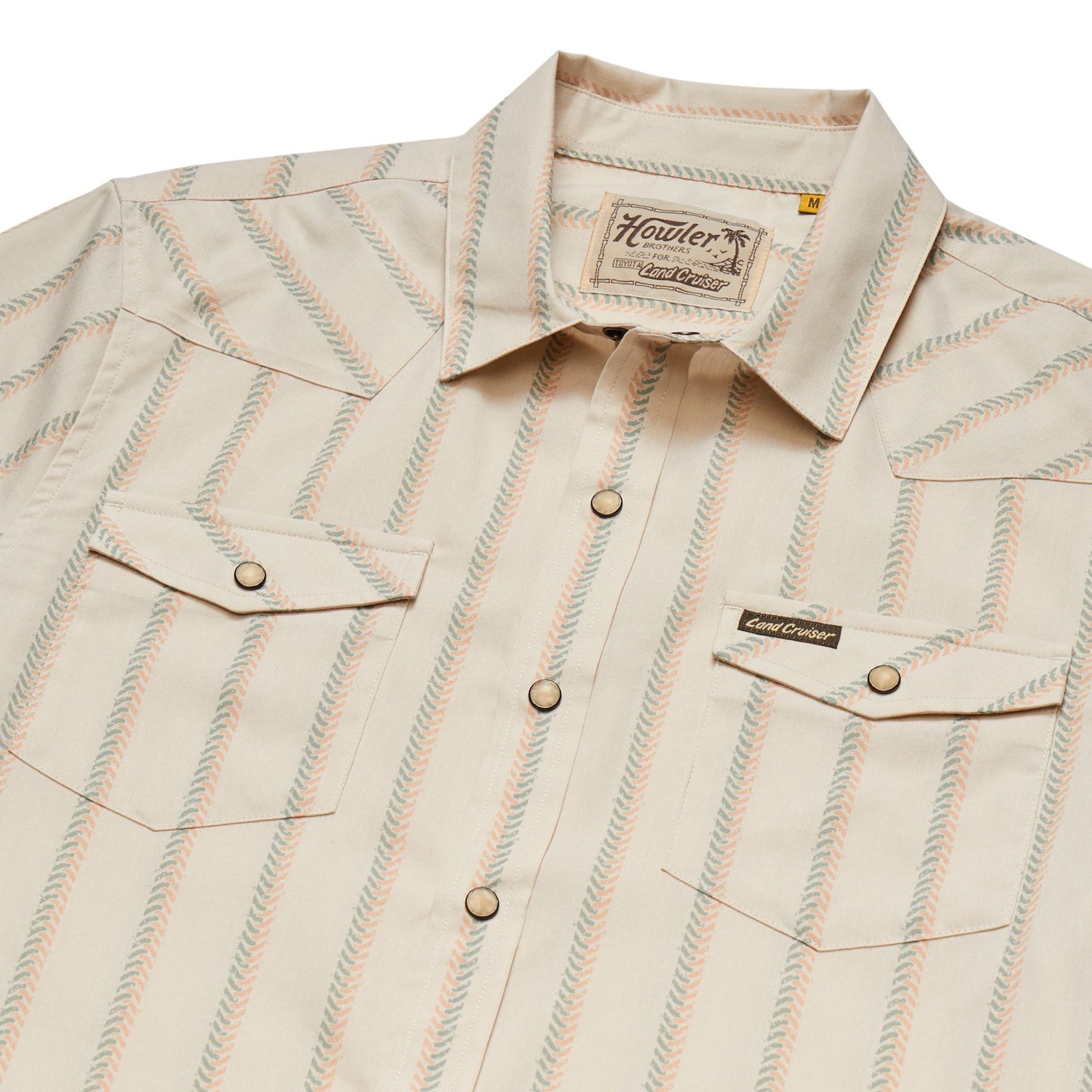 HB X Land Cruiser H Bar B Snapshirt - Off White