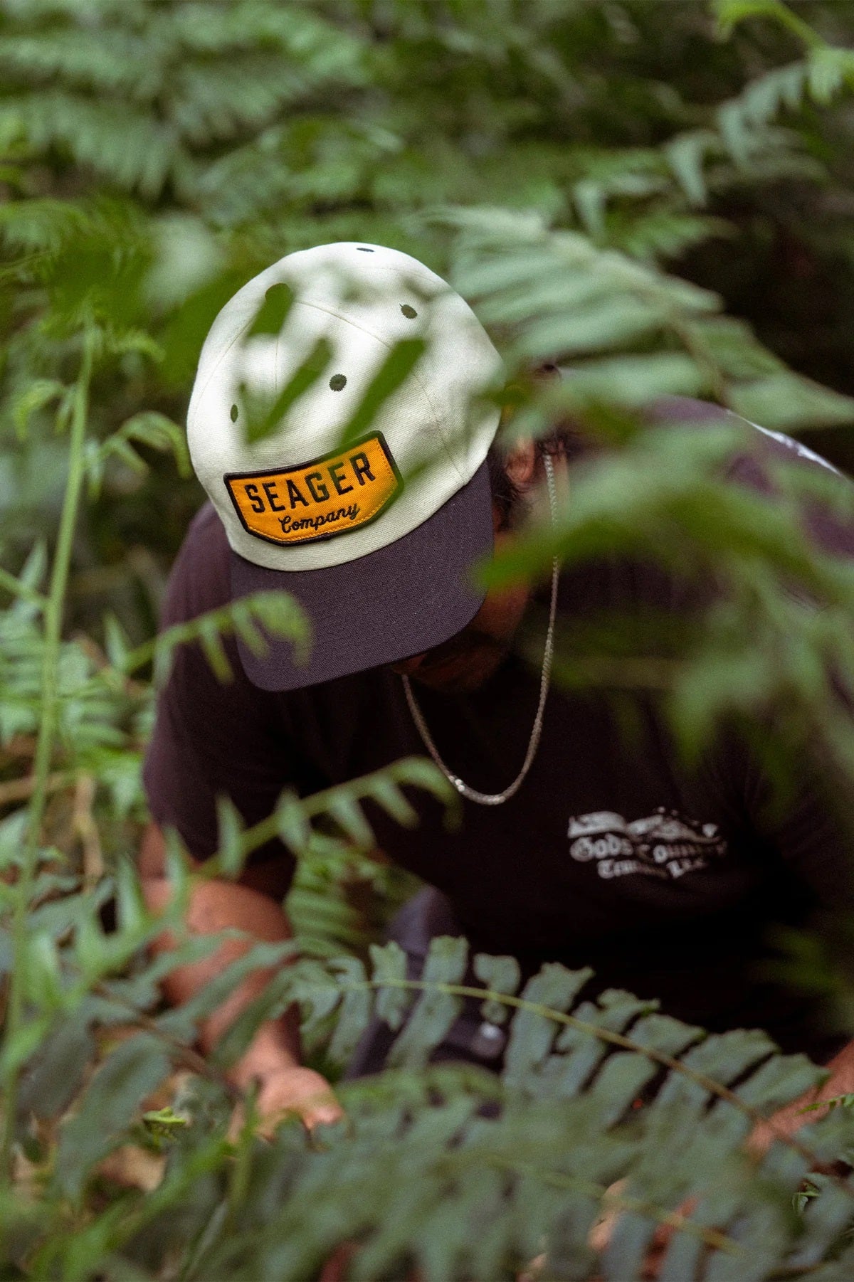 Wilson Snapback Hat- White/Black