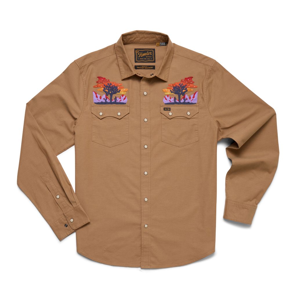 Crosscut Deluxe Long Sleeve Shirt- Yuccas/Driftwood – Lone Star