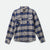 Bowery Flannel- Pacific Blue/White Cap/Black