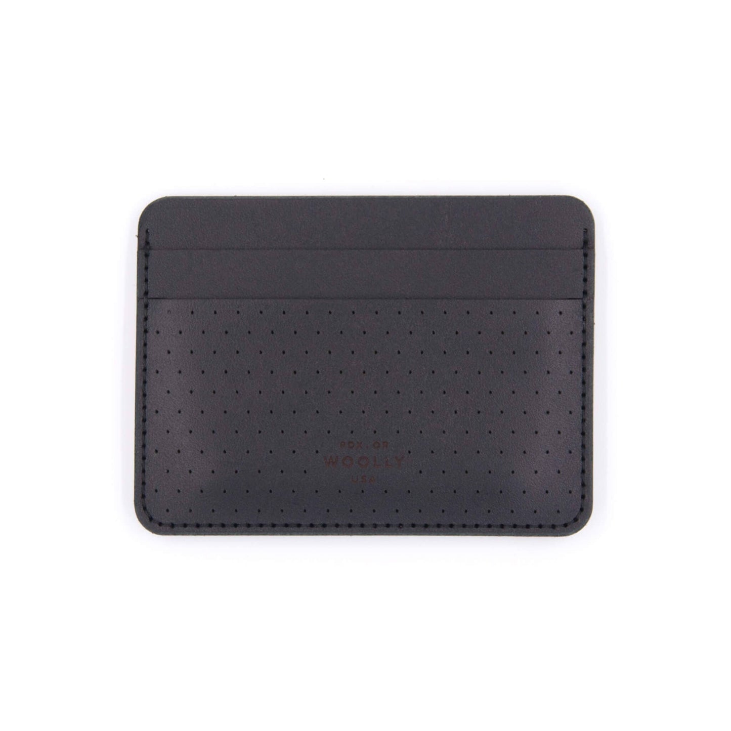 Leather Half Wallet- Perf'd