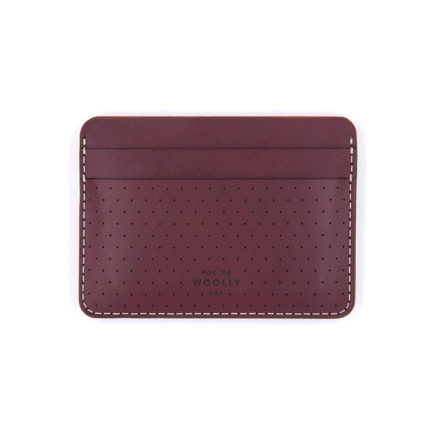 Leather Half Wallet- Perf'd
