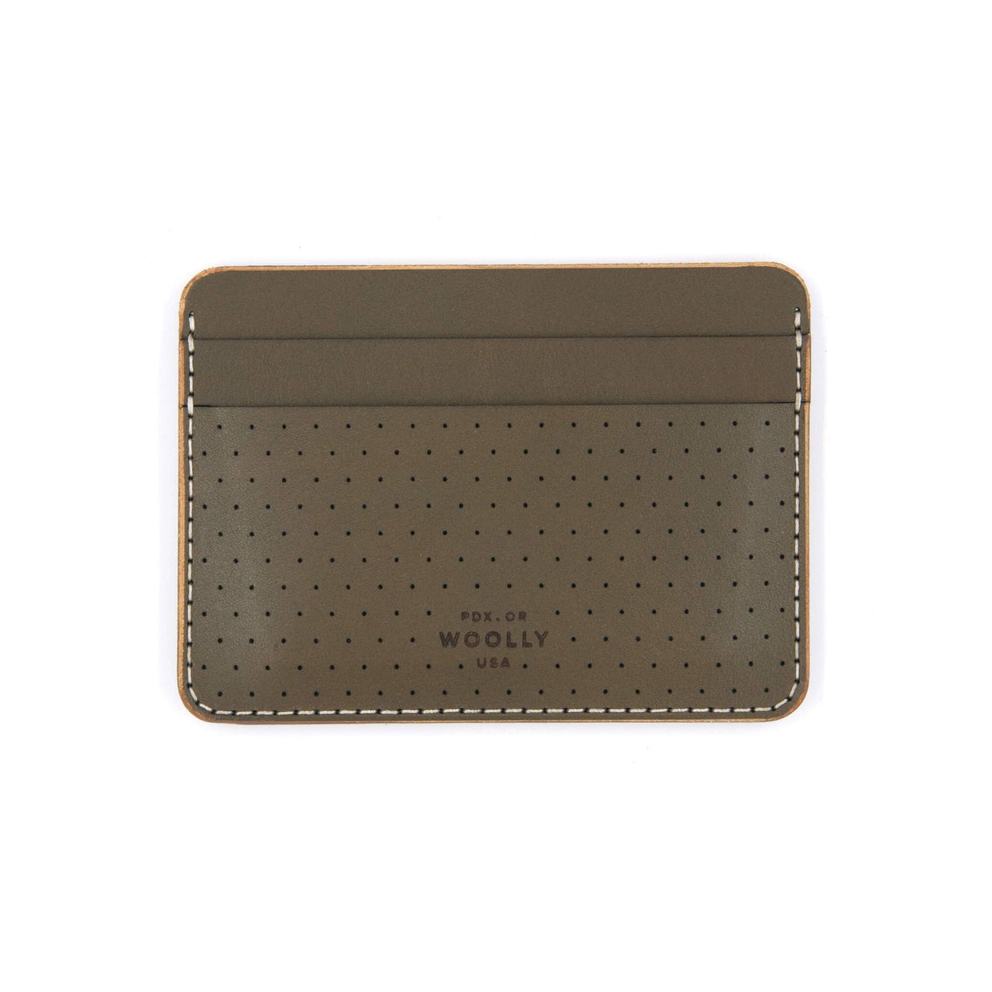 Leather Half Wallet- Perf'd