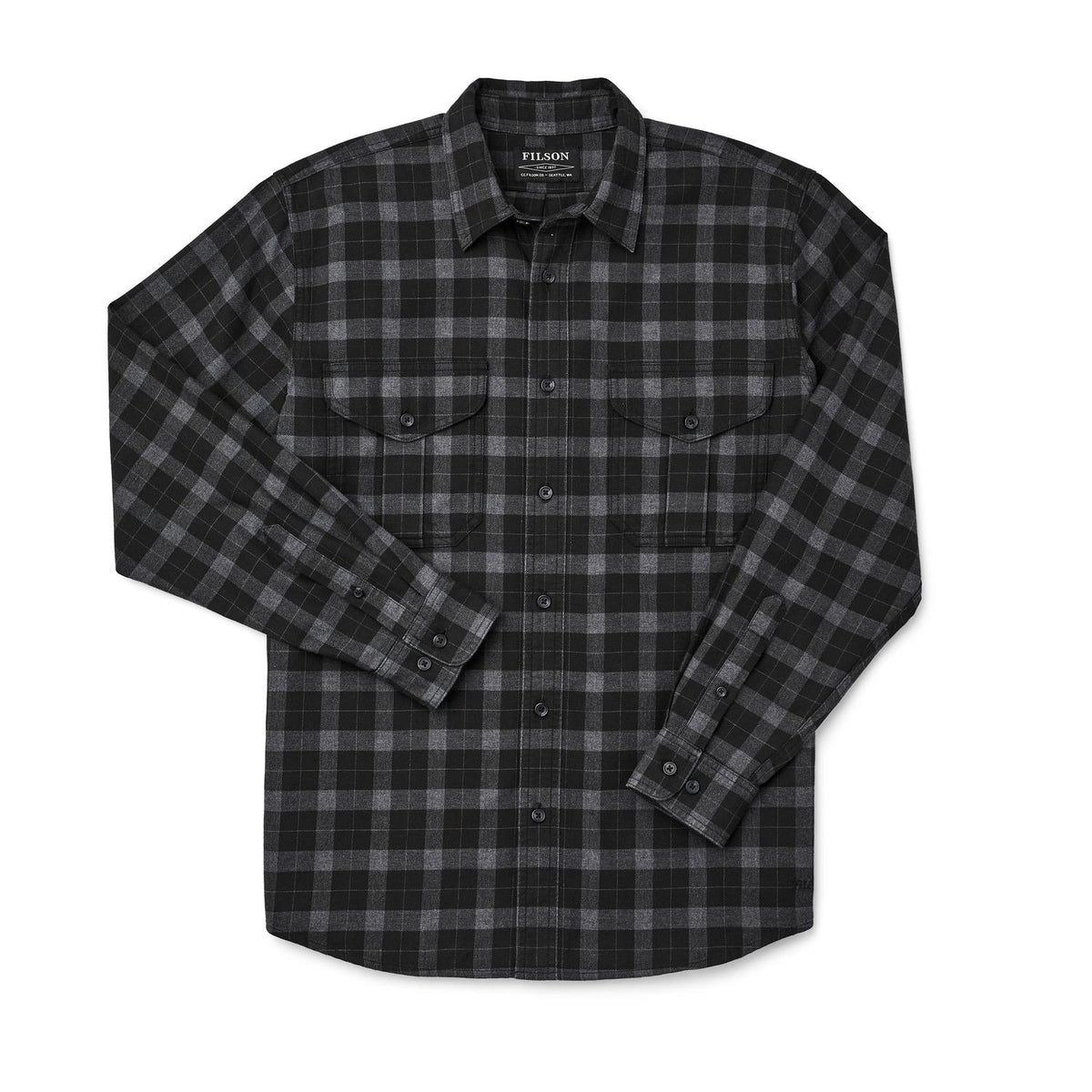 Lightweight Alaskan Guide Shirt- Black/Charcoal Plaid – Lone Star