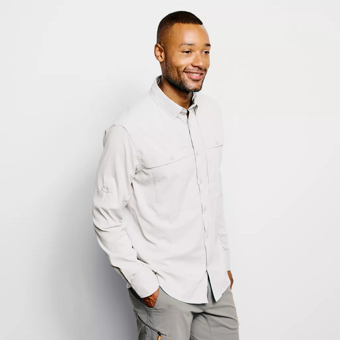 Open Air Caster Long Sleeve Shirt- White