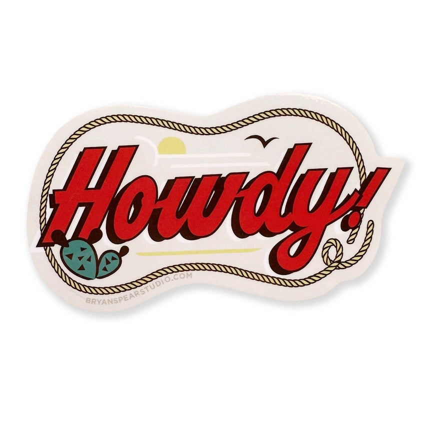 Howdy Lasso Sticker