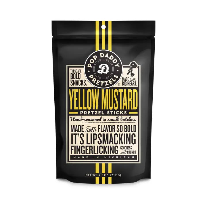 Yellow Mustard Seasoned Pretzels 7.5oz