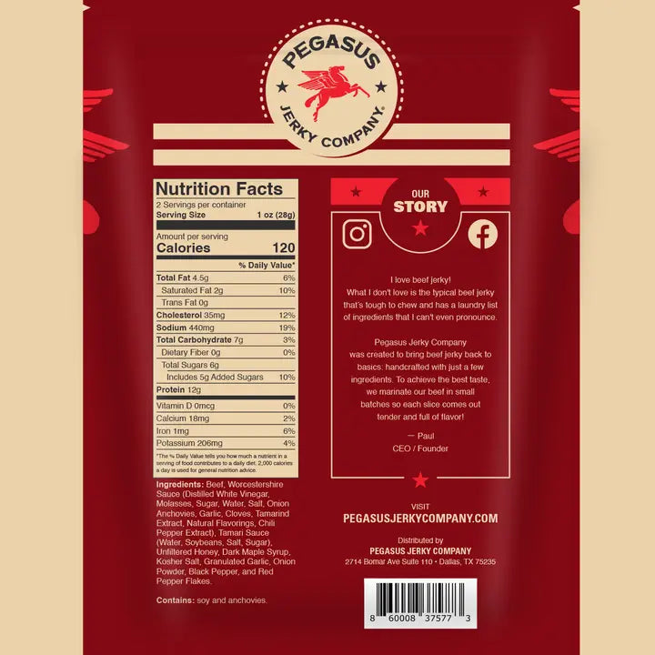Sweet & Savory Beef Jerky 2oz