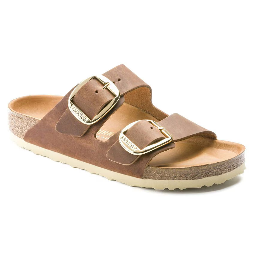 Arizona Big Buckle - Oiled Leather Cognac