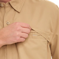 Classic MicroFiber Short Sleeve Shirt - Khaki