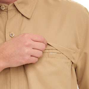 Classic MicroFiber Short Sleeve Shirt - Khaki