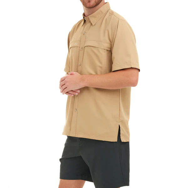 Classic MicroFiber Short Sleeve Shirt - Khaki