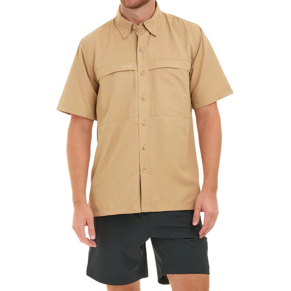 Classic MicroFiber Short Sleeve Shirt - Khaki