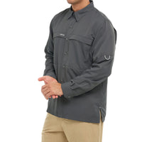 Explorer MicroFiber Long Sleeve Shirt - Gunmetal