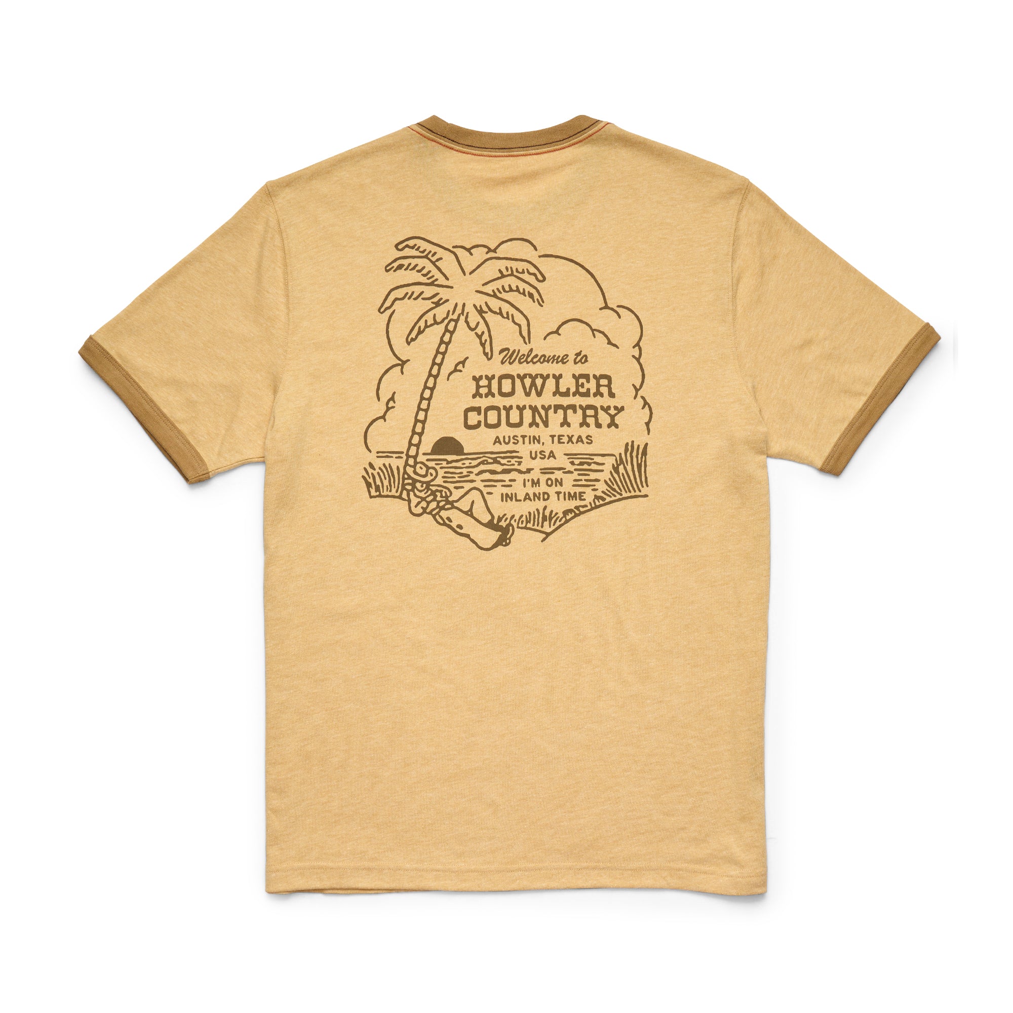 Howler Country Ringer T-Shirt- Honey Heather