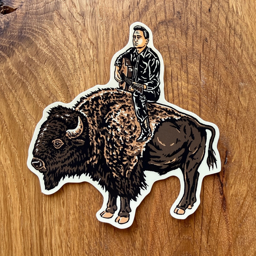 Johnny Bison Sticker