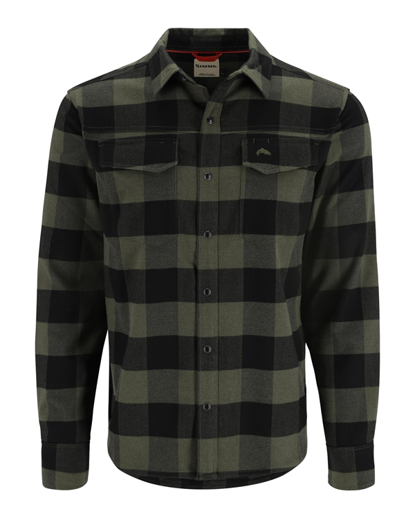 Gallatin Flannel Shirt - Loden Buffalo Check