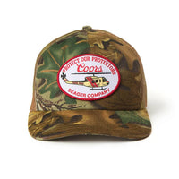 Seager X Coors Banquet Helo Trucker Snapback- Real Camo