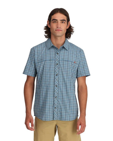 Stone Cold Short Sleeve Shirt- Midnight Plaid