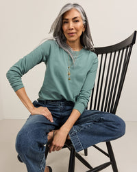 Women's Deschutes Tee Long Sleeve - Dark Teal