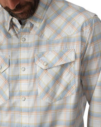 Brackett Long Sleeve Shirt- White Brackett