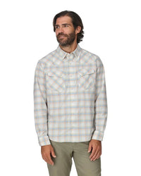 Brackett Long Sleeve Shirt- White Brackett