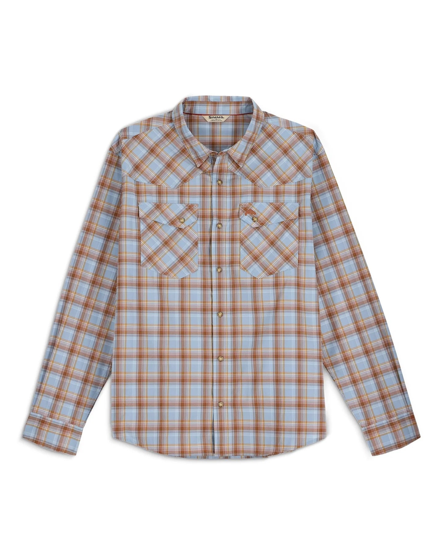 Brackett Long Sleeve Shirt- Steel Blue Brackett