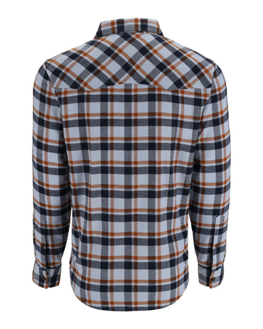 Santee Flannel - Steel Blue Shadow Box Plaid