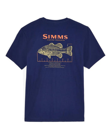 Bass Ruler T-Shirt- Navy