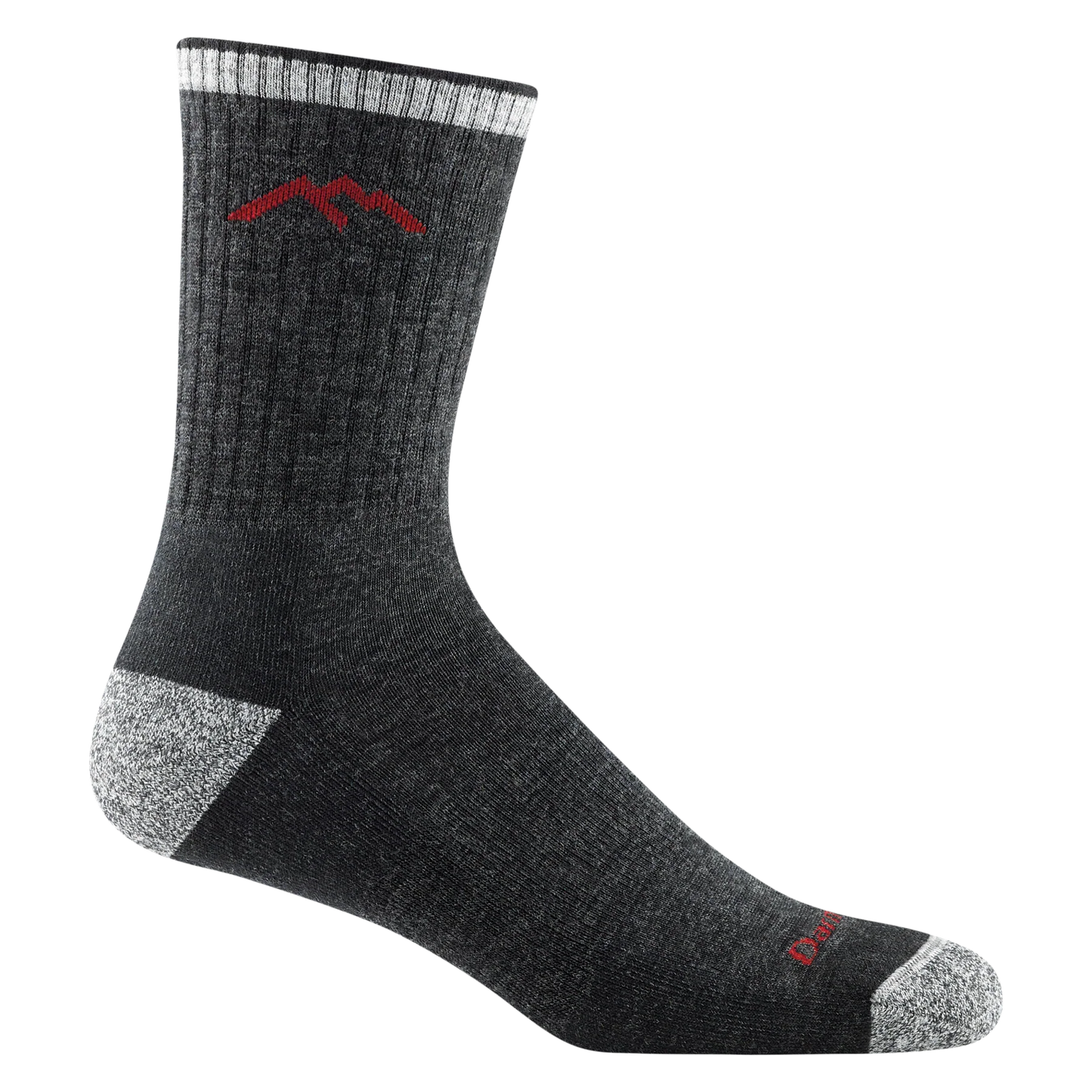 Hiker Micro Crew Midweight Hiking Socks- Black