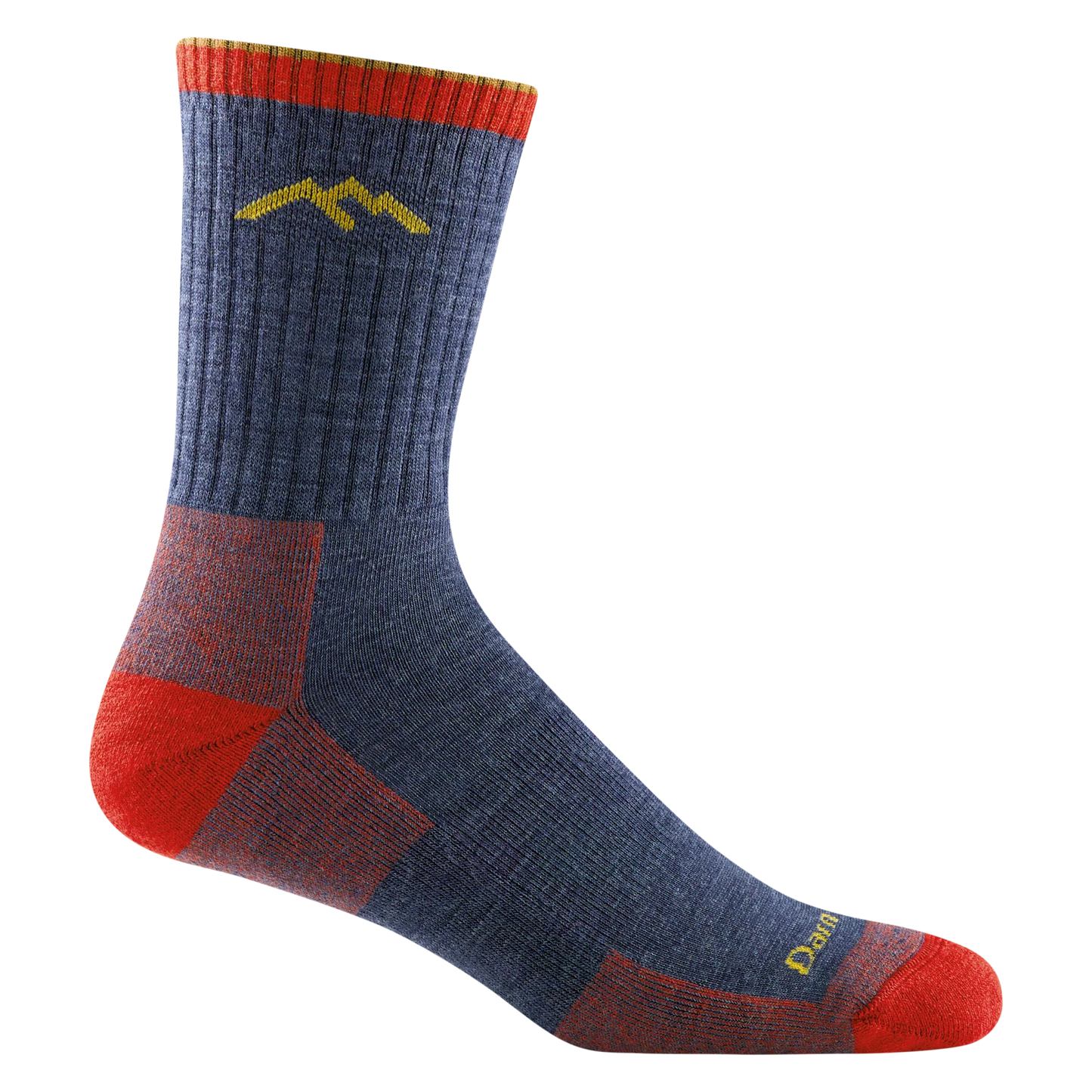 Hiker Micro Crew Midweight Hiking Socks- Denim
