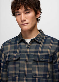 Westbrook Flannel Shirt- Grey Blue