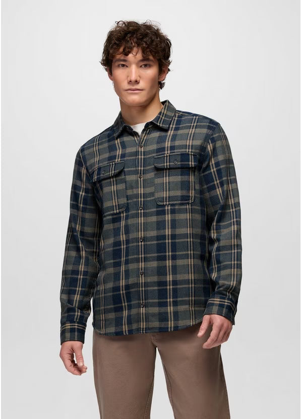 Westbrook Flannel Shirt- Grey Blue