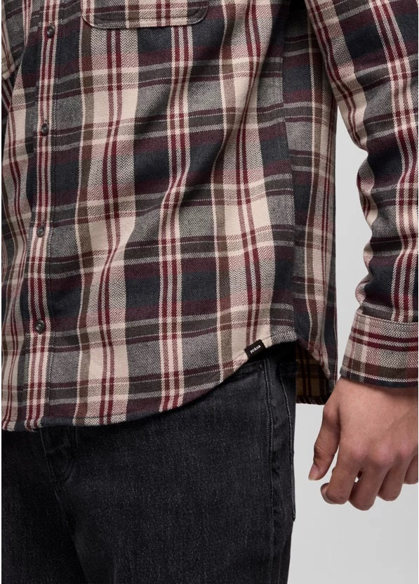 Westbrook Flannel Shirt- Deep Vino