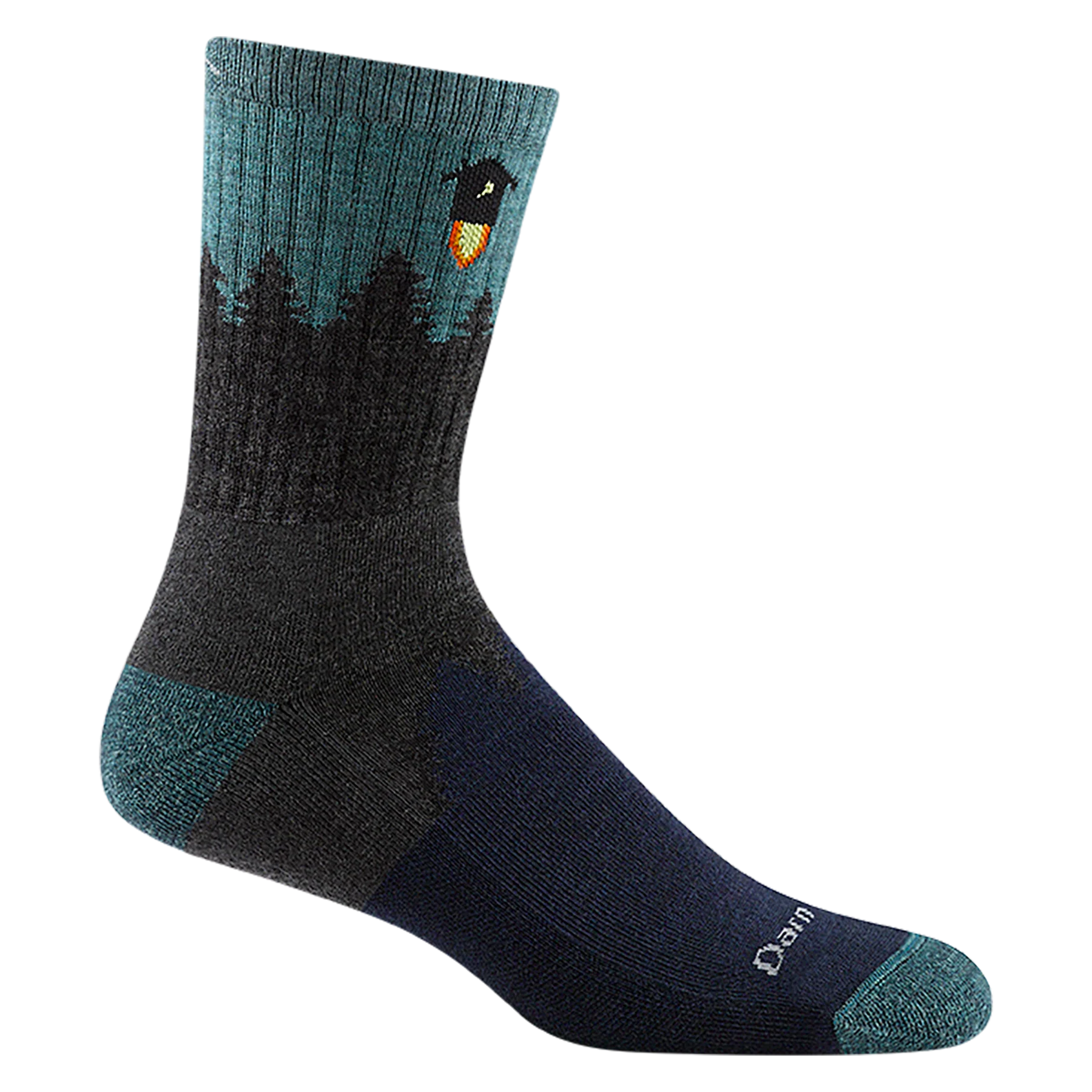 Number 2 Micro Crew Midweight Hiking Socks- Gray