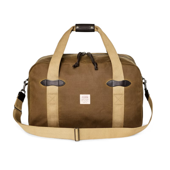 Tin Cloth Medium Duffle Bag - Dark Tan