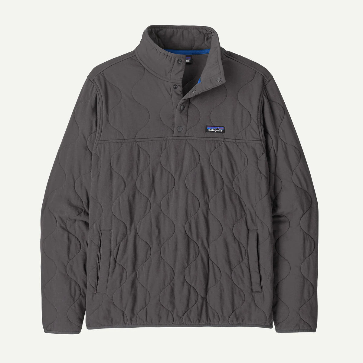 Daily Quilted Snap-T Pullover- Forge Grey