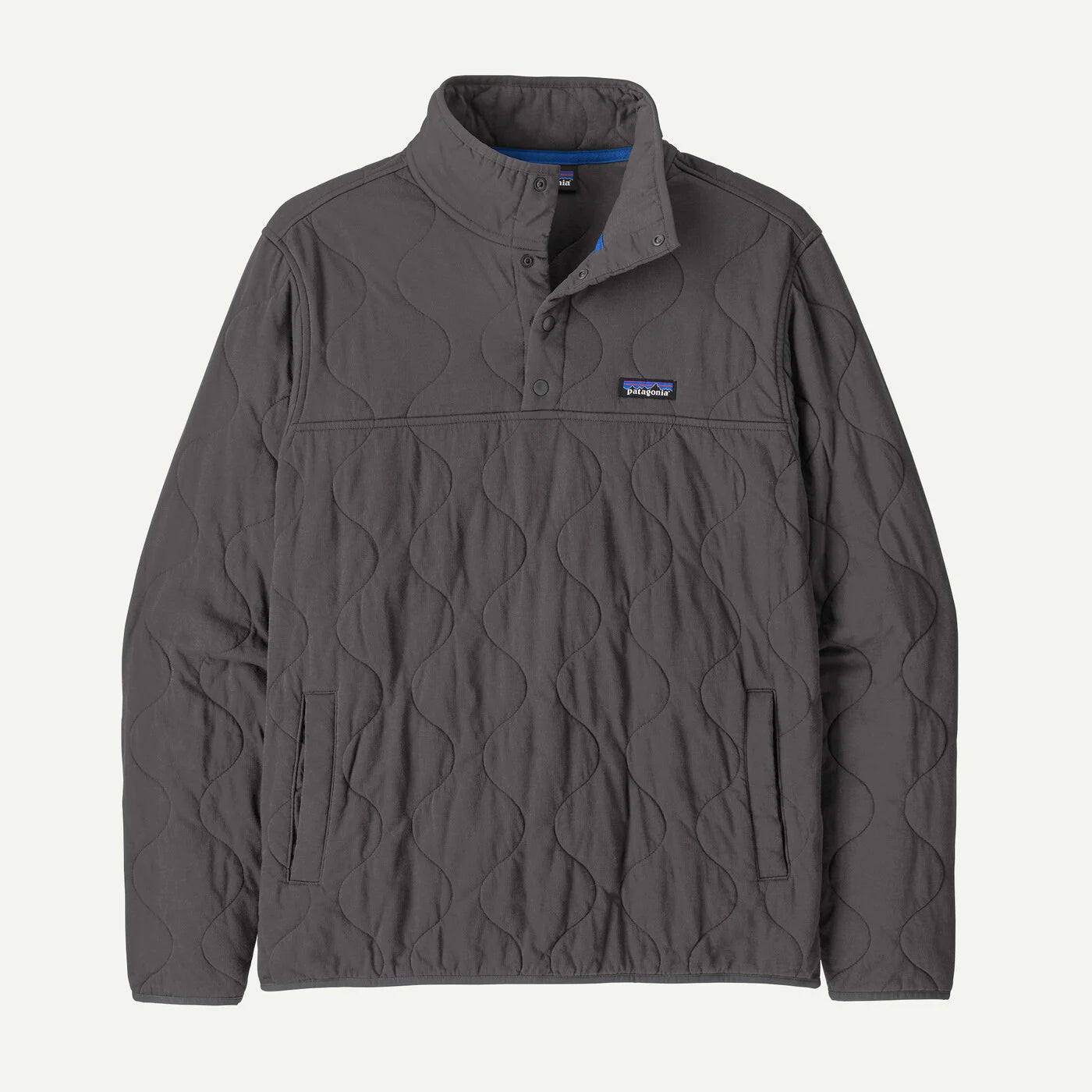 Daily Quilted Snap-T Pullover- Forge Grey