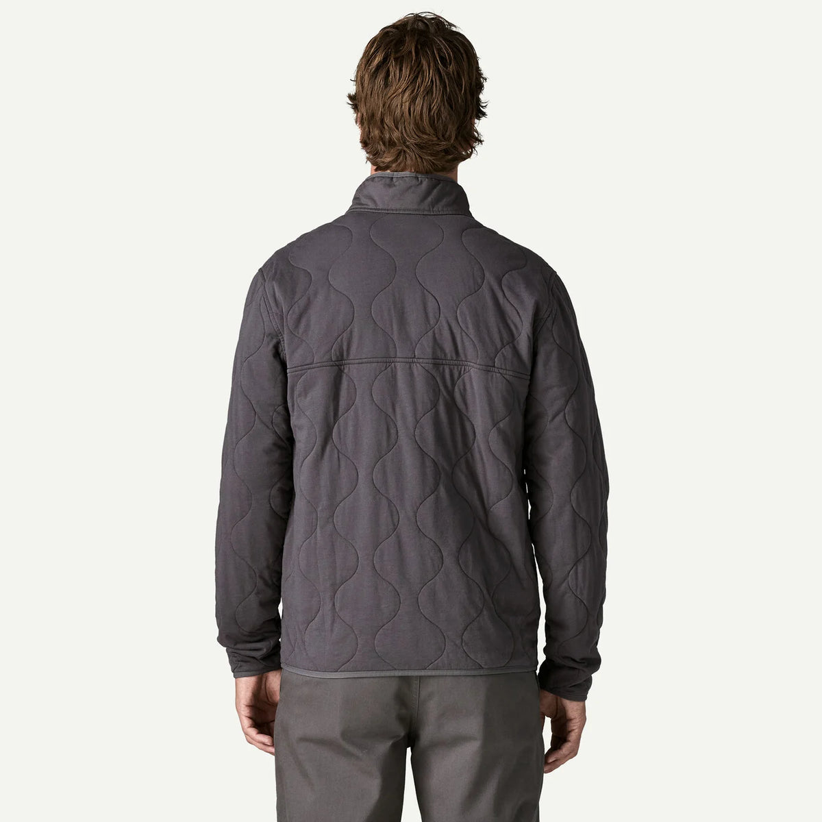 Daily Quilted Snap-T Pullover- Forge Grey