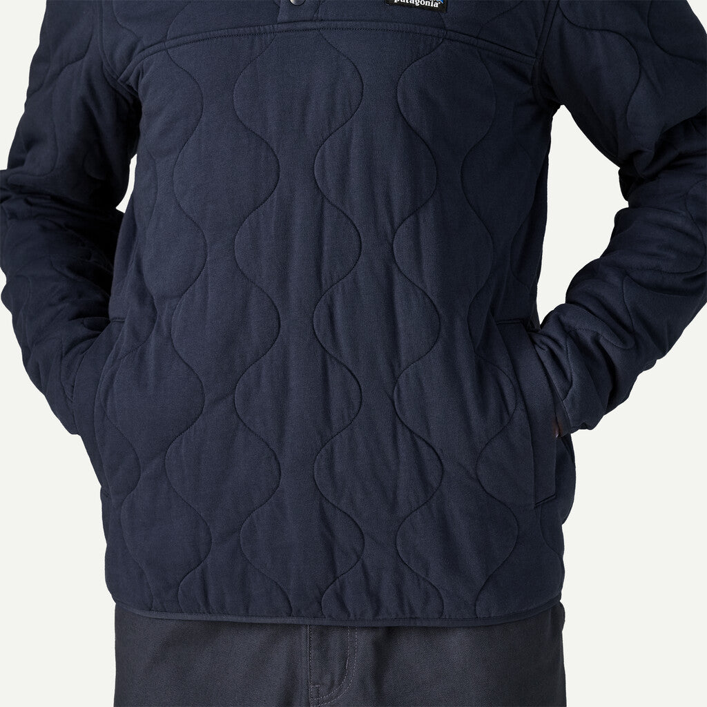Daily Quilted Snap-T Pullover- New Navy